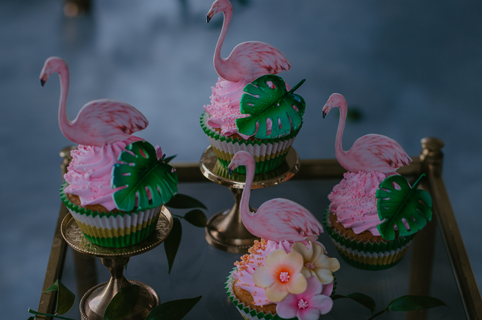 Cupcakes „Flamingai“ 4 pcs